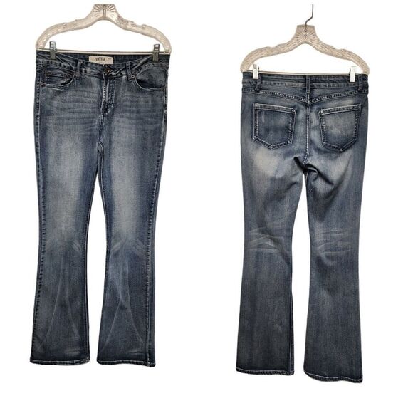 Vintage Genes 1891 Premium Quality Button Flap Pocket Stretch Blue Jeans Size 13 - Picture 1 of 5